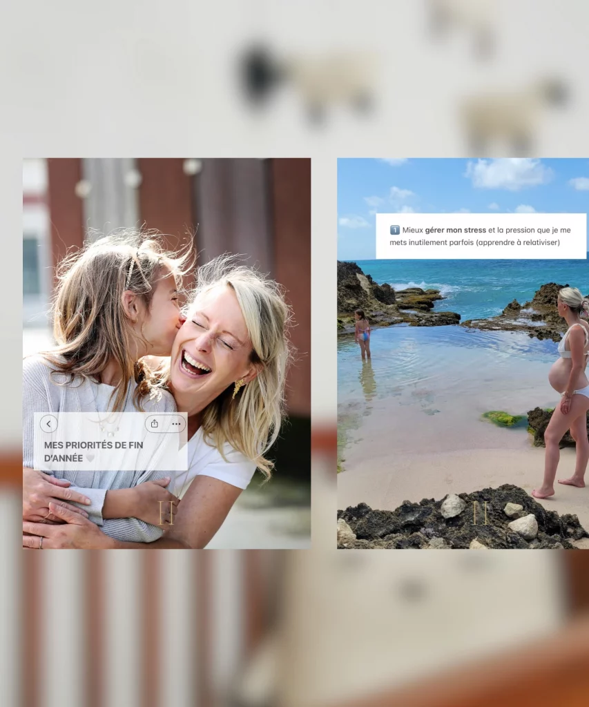 Exemple d'un contenu crée sur Instagram pour une cliente en community management